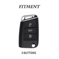 thumbnail image 2 of Car Key Fob Cover Case Protector Zinc Alloy Remote Car Key Fob Shell Case Cover Holder For VW Jetta Golf 7 Polo, 2 of 9