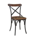 thumbnail image 2 of Taran Designs Preston Solid Wood Dining Chairs (Set of 2) in Brown/Black, 2 of 6