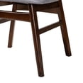 thumbnail image 5 of Baxton Studio Ulyana Grey Fabric and Dirty Oak Finished Wood Dining Chair, 5 of 6