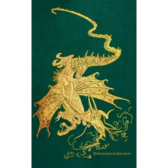 Drachenkönigin (Notizbuch): Notizbuch, Notebook, Vintage, Old Fashion, Klassiker, Edel, Design, Einschreibbuch, Tagebuch, (Paperback)