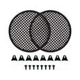 thumbnail image 6 of 2 Pairs 10 Inch Subwoofer Metal Waffle Grills - Universal Speaker Cover Guard, 6 of 6