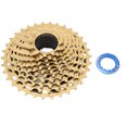 thumbnail image 1 of 11 Velocidades 34T Volante de Bicicleta Acero de Alta Resistencia Rotación Suave Cassette de Velocidad de Bicicleta de Carretera Silenciosa para Ciclismo Oro, 1 of 10