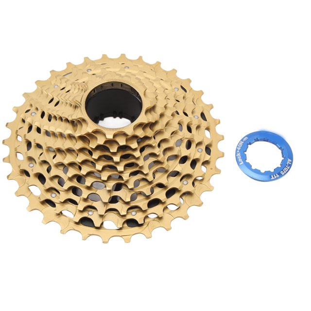 11 Velocidades 34T Volante de Bicicleta Acero de Alta Resistencia Rotación Suave Cassette de Velocidad de Bicicleta de Carretera Silenciosa para Ciclismo Oro