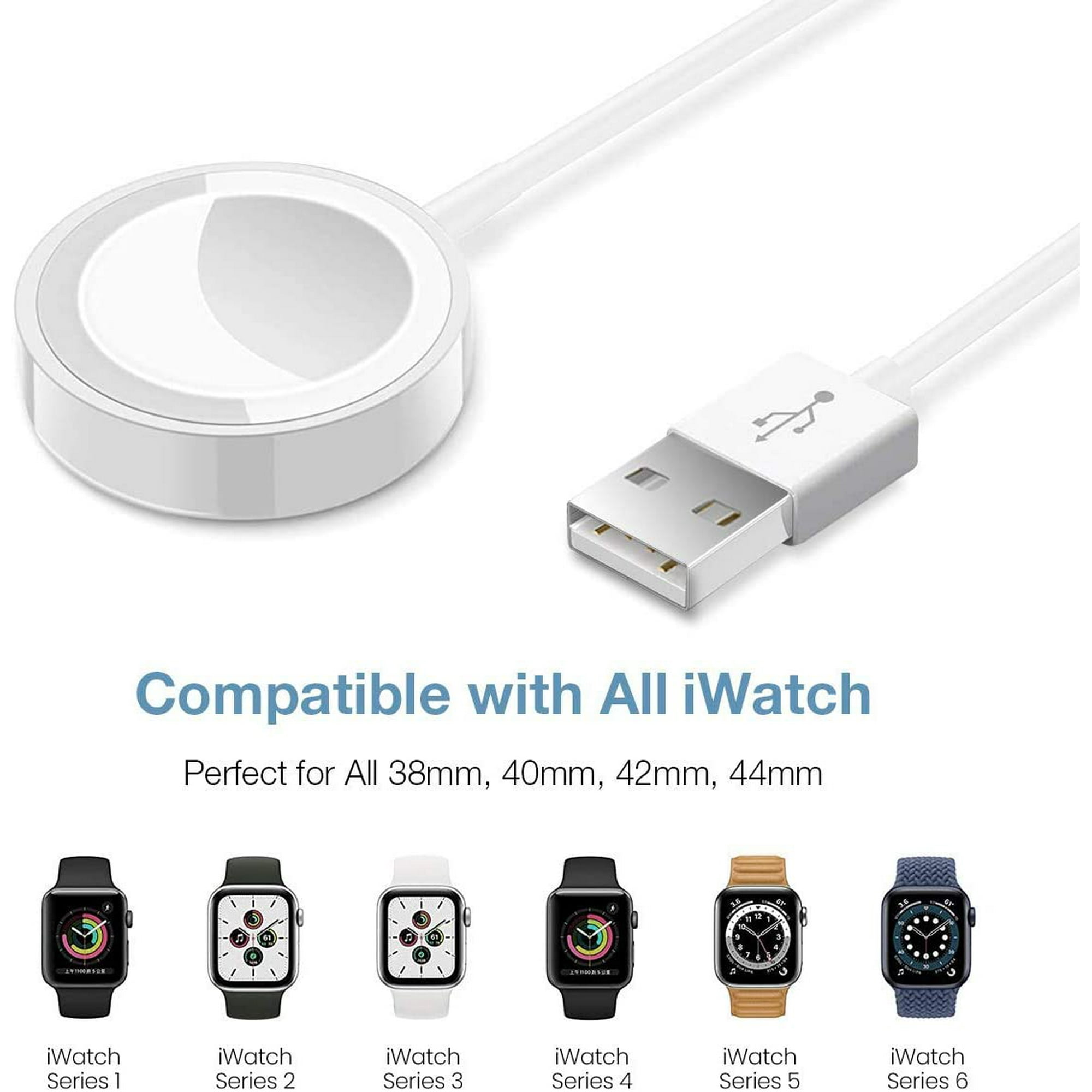 Watch Charger ilikable MFi Certified Fast Magnetic USB Charging Cable Cord for Smart iWatch Compatible with i Watch Series 6 5 4 3 2 1 SE 44mm 42mm 40mm 38mm Walmart