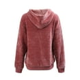thumbnail image 2 of Amazhiyu Womens Oversized Hoodie Corduroy Long Sleeve Pullover Sweatshirts Ribbed Casual Fall Tops with Pocket, 2 of 5