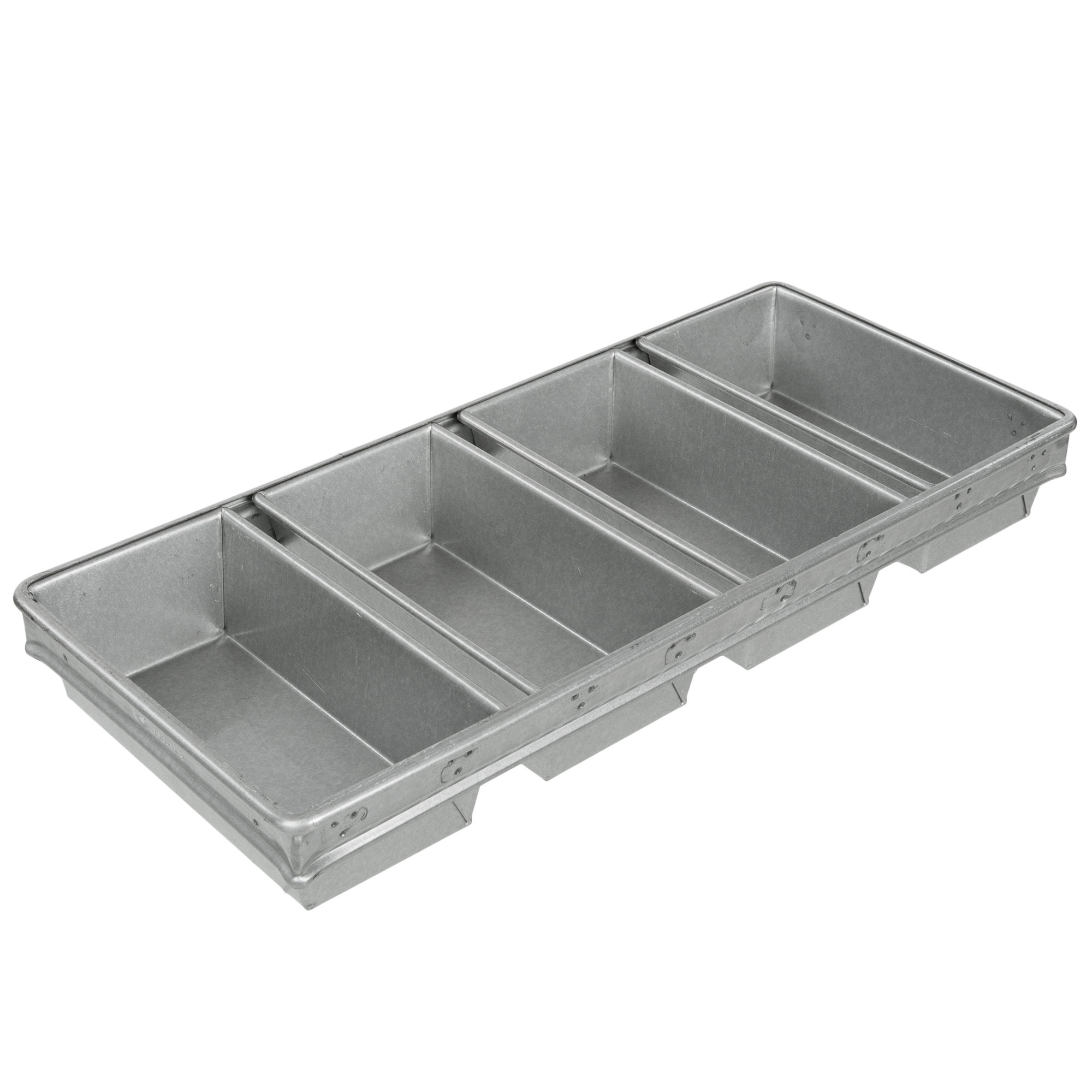 8.5 x 4.5 inch Focus Commerical Bakeware 3 Strapped Bread Pans 