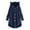 Navy, variant on Women's Hoodies Coat Cat Ear Cap Plush Tops Fashion Loose Plus Size Button Long Sleeve Stitching Pullover Sweaters