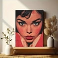 thumbnail image 6 of UXIEQU 12x16 Inch 2D Flat A Little Bonjour Wall Art Pink Red Pop Art Funny Living Room Gallery Decor, 6 of 8