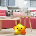 thumbnail image 5 of Fiudx Almohada de Estrella Brillante, Peluche de Pentagrama Colorido, Tela Suave, Pieza Decorativa Versátil, Lavable a Máquina, Ideal para Relajarse y Dormir, Regalo Ideal., 5 of 5