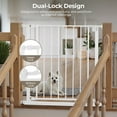 thumbnail image 3 of Pet Gate, Caveen 29.5''-32.2''Dog Gates for Stairs & Doorways, Gate for Ages 6 to 36 Months, White, 3 of 10