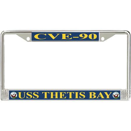 USS Thetis Bay CVE-90 License Plate Frame