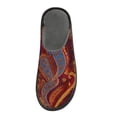 thumbnail image 3 of IAUYY Memory Foam House Slippers Suitable for Both Men and Women. Comfortable, Anti-Slip Plush Flat-Bottomed Slippers The Best Holiday Gift Yellow Paisley, 3 of 9