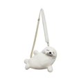 thumbnail image 2 of Bolso de peluche con diseño de foca, ligero y con dibujos animados, ideal para viajes, citas y fiestas. Blanco, 2 of 5