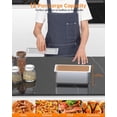 thumbnail image 6 of 96QT Commercial Food Warmer 12x8QT Electric Steam Table 12-Pans with Acrylic Shield Stainless Steel Bain Marie Countertop with Lockable Wheels for Restaurants Buffets Party 1500W, 110V, 6 of 7