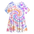 thumbnail image 5 of KPOPLK Girls Pajamas Set 2-Piece Short Sleeve Summer Kids Dress Shirt and Shorts PJs Sleepwear Outift Size 5-6 Years, 5 of 9