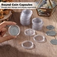 thumbnail image 4 of 30 Pcs Porte-Pièces Argentés, Capsules Rondes de 1,6 Pouces, Boîtes à Pièces Argentées Transparentes, Conteneurs de Rangement en Plastique, Organisateurs d'Affichage Transparents pour Collection de Pièces, 4 of 7