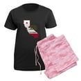 thumbnail image 5 of CafePress - CALI STATE W BEAR Pajamas - Women's Short Sleeve Print T-Shirt and Pants Dark Cotton Pajama Set, 5 of 7