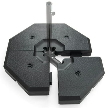 4Pcs 13L Heavy Duty Offset Outdoor Umbrella Base Water & Sand Filled