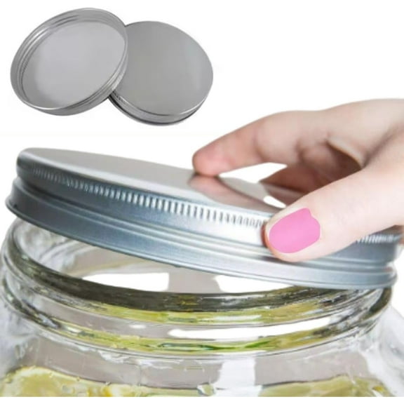 Replacement 2 Gallon Mason Jar Beverage Dispenser Lid, Beverage Dispenser Metal Lid For Iced Beverage Dispensers, Cookie Candy Jar, Universal Size Metal Lid , Mason Jar- 5 5/8 Inches