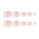 thumbnail image 1 of Press on Toenails False Toenails with White Line French Artificial Toenails Full Cover Toe Nail for DIY Nail-Salon, 1 of 4