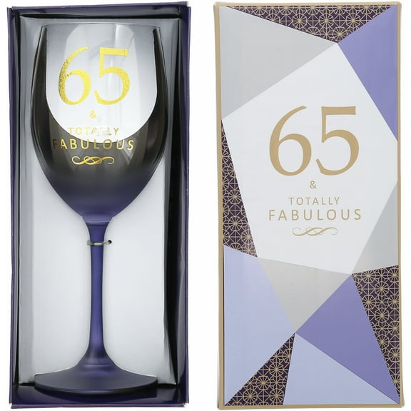 65 - Gift Boxed 19 oz Crystal Wine Glass