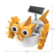 4M: Green Science: Aqua Robot - DIY Water Swimming Fish Toy Robot, Solar & Battery Hybrid Power, STEM Building Craft & Activity Set, Kids Ages 5+