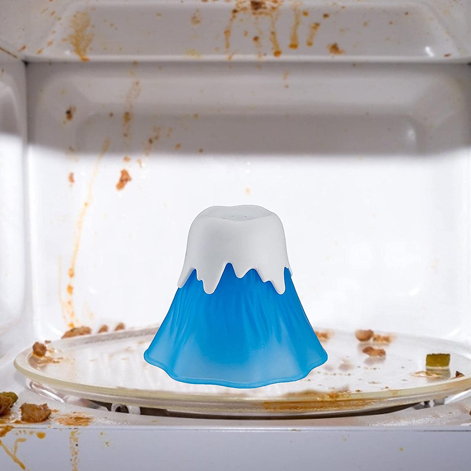 Volcano Microwave Cleaner , Microwave Oven Steam Cleaner,High Temperature Heating 58 Minutes