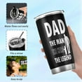 thumbnail image 4 of Gifts for Dad Fathers Day Gift Dad Gifts From Daughter Son Birthday Gifts for Dad 20oz Dad Tumbler Cup Travel Coffee Mug, 4 of 5
