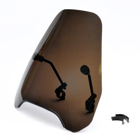 Krator 15" Smoke Tinted Windscreen Windshield Compatible with Harley-Davidson Sportster XR1200X (2011-2012) Fits 7/8" or 1" Handlebars