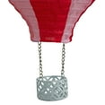 thumbnail image 3 of Alpine Corporation Solar Red/Pink Cloth Hot Air Balloon with Flame LED Lights, 3 of 5