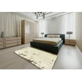 thumbnail image 4 of Ahgly Company Indoor Rectangle Abstract Vanilla Gold Abstract Area Rugs, 8' x 10', 4 of 6