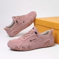 thumbnail image 3 of ZELAND Unisex Genuine Leather Outdoor Casual Sport Shoes - Breathable Summer Hiking & Walking Sneakers for Men and Women, Big Size Available, 3 of 6