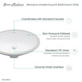 thumbnail image 6 of Monaco 19 Oval Under-Mount Bathroom Sink, 6 of 10