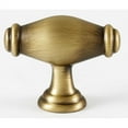 thumbnail image 4 of Alno A626 Charlies 1-3/4" Solid Brass "T" Bar Football Cabinet Knob / Drawer Knob - Nickel, 4 of 7