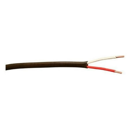 Cable 553026607 Thermostat Wire; CL2 Solid Bare Copper; 18/2; 500-Foot; brown