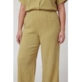 thumbnail image 3 of Women's Plus Size High Waisted Seersucker Wide Leg Pants, 3 of 4