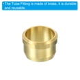 thumbnail image 5 of Uxcell 12mm Tube OD Brass Compression Sleeves Ferrules 5 Pack Brass Compression Fitting Assortment Kit, 5 of 6