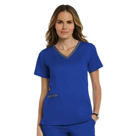 

Maevn MATRIX Women s Contrast Double V-Neck Scrub Top [XXS - 3XL FREE SHIPPING]