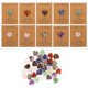 thumbnail image 4 of 40 juegos de tarjetas de felicitación de San Valentín con piedras naturales en forma de corazón, tarjetas románticas para intercambiar, recuerdos de fiesta, regalo de cumpleaños para celebraciones n, 4 of 4