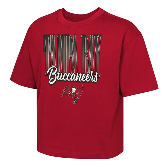 Girls Youth Outerstuff  Red Tampa Bay Buccaneers Big City Boxy T-Shirt