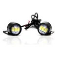 thumbnail image 4 of Par Faros Foco Led Ojo Aguila Blanco Fijo Estrobo Moto Auto, 4 of 8