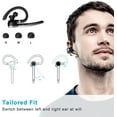 thumbnail image 5 of Bluetooth Headset, Wireless Bluetooth Earpiece with 500mAh Charging Case 72Hrs Talking Time, Built-in Mic for iOS Android Cell Phones, Wireless Headset V5.4 Hand-Free Headphones for Trucker/Office, 5 of 9