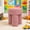 pink, variant on HDLNM Modern Contemporary Ottoman Stool with Two Tone Woven Fabric, Pink, 14.5 Inch
