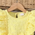 thumbnail image 4 of Girls Dresses Size 5 Birthday Party Dress Embroidery Princess Flower Tutu Dress Wedding Pageant Evening Gown,Yellow,5-6 Years, 4 of 5