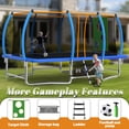 thumbnail image 5 of 8x14ft Rectangular Trampoline with Enclosure, Ladder, Double-Side Galvanized Steel Frame, Outdoor Recreational Trampolines for Kids, Adults，steel Frame with 8 Balance Bars, 440lbs Weight Capacity,, 5 of 5