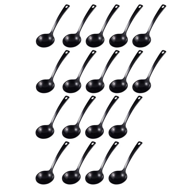 18 cucharas desechables, cucharas grandes, cucharas para gachas caseras, cucharas para ollas calientes