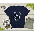 thumbnail image 3 of Rock On Hand Sign Symbol Gesture Rock Lover Salute Drawing T-Shirt Rocker Rock Lover Gift T Shirt for Men Women Kids Boys Girls Tshirt, 3 of 8