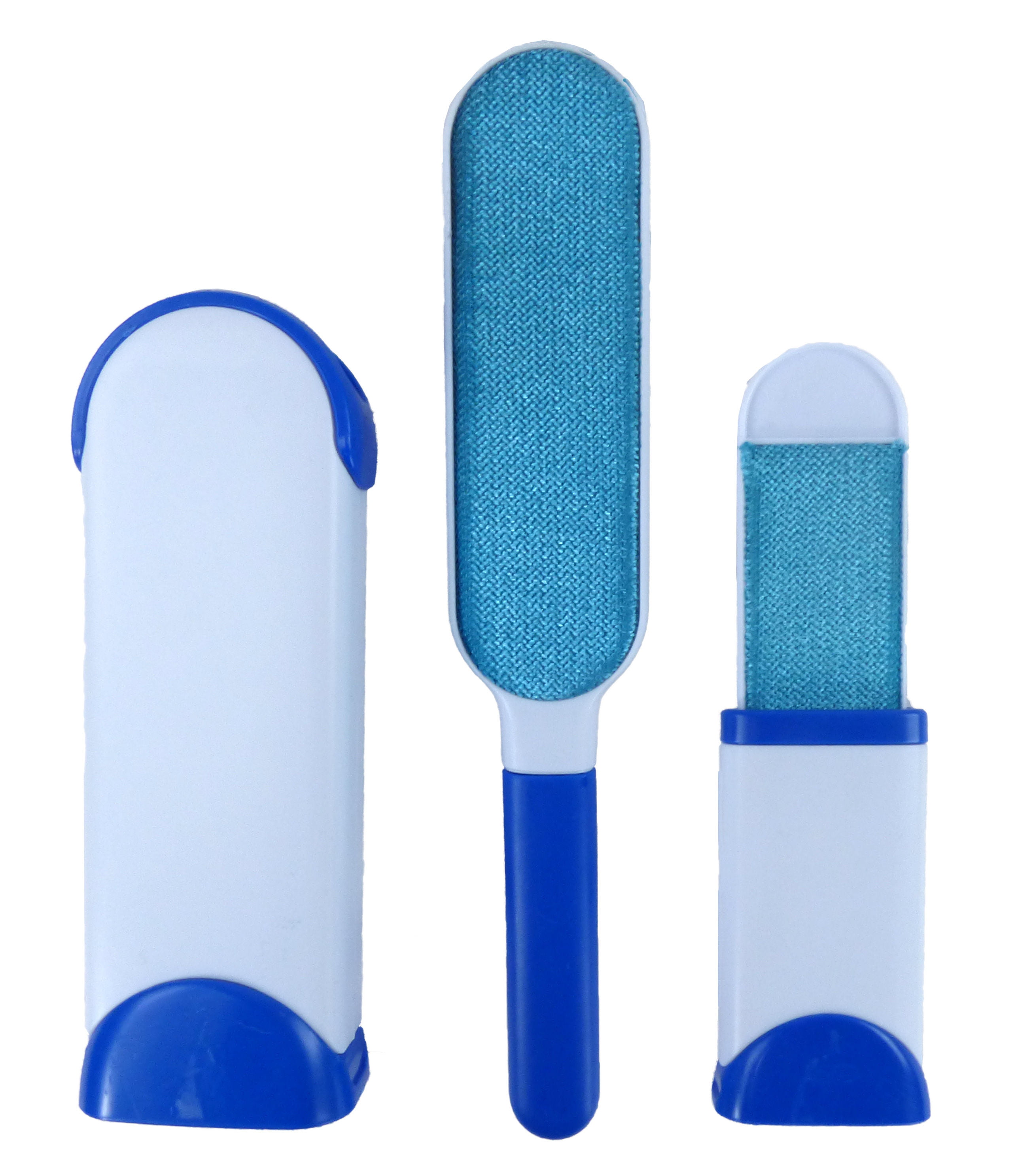 Blue Double Sided Reuseable Lint Brush with Travel Sized Cat/Dog/Pet Hair Remover for Couch Vesxae Pet Hair Remover Furniture Laundry 