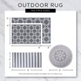 thumbnail image 3 of DII Design Imports Indoor Outdoor 3x6Ft Reversible Lattice Woven Rug, Black, 3 of 7