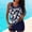 A99 Navy, variant on Tankini Sets for Women Padded Tropical Leaf Print Scoop Neck Two Piece Bathing Suits Tummy Control Boyshorts Modest Beachwear Swimwear